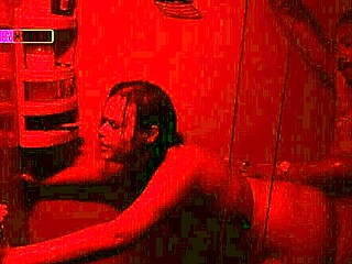 girl takes big black cock deep in shower