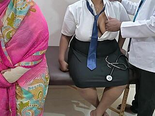 Indian Student Fucked Hard by Doctor Before Mommy!