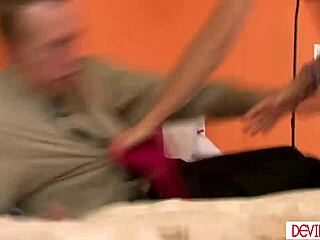 Perv STEPdad Sniffs STEPdaughter's PANTIES Then FUCKS Her Hard!