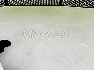 I'm farting hard in the cage!