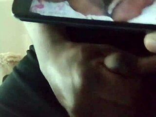 Ready to stroke your cock watching this ebony tease her toys in jeans?