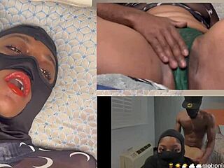 Ebony Squirts Dripping Watching XVideos Eye Rolling Orgasm