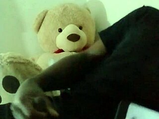 Ready to stroke your cock watching this ebony tease her toys in jeans?