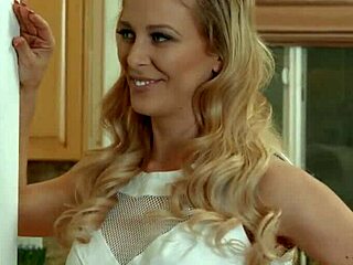 cherie deville teaches step-daughter cowgirl doggystyle riding with big tits bouncing