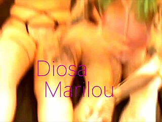 Marilou and Diosa bind each other in heels for dirty lesbian play