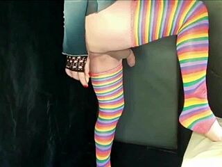 Brunette Milf Lola Strap-On Pegs Big Cock Anal Big Ass Natural Tits