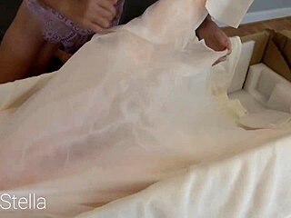 Lena curvy milf sex doll unboxed huge tits lingerie group play