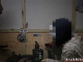 short hair arab army teen's uniform hides her petite pussy craving solo cum reality run