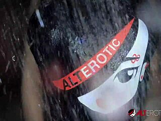 tattooed blonde adalind gray fucks toy in shower