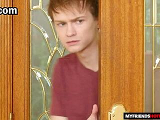 alex catches tia cyrus naked, milf milks his monster cock deep