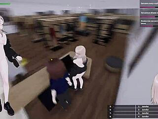 exhibitionist anime slut cums wildly in public hentai game!
