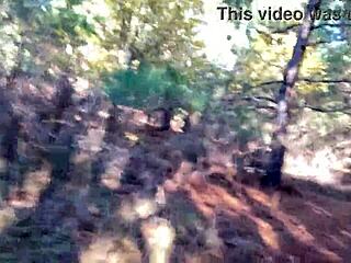 clitlicker662 flashes pussy outdoor forest solo orgasm update 23