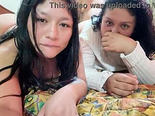 Fat Mexican Stepmom's Outdoor Public Threesome with Boyfriend Ass Play