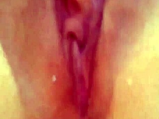 Pierced white girl fingers shaved pussy rubbing till explosive squirting orgasm