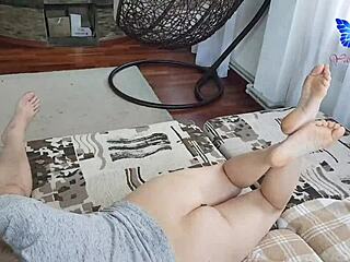 Bbw milf gulps down massive homemade sperm load after sloppy amateur blowjob