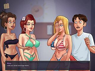 big titted blonde stars in summertime saga 221