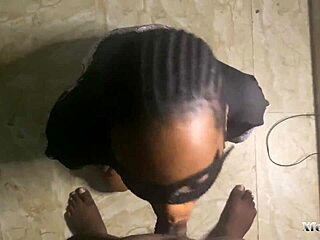 Will my sexy ebony roommate suck your dick completely dry in the dorm?