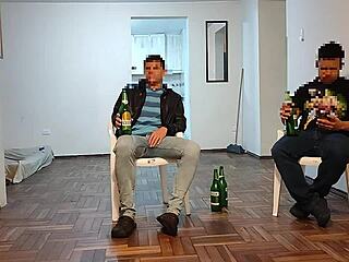 his milf wife rides my cock while cuckold husband watches nearby