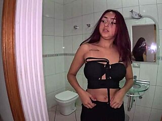 Stefanie Silva's first film backstage shower juicy shaved pussy
