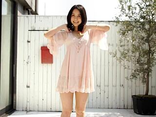 ayumi iwasa's hairy pussy overflows with hot creampie load