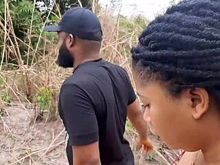 WOW! Sexy Ebony Babe With BIG TITS Gets Bent Over For Passionate BBC Doggystyle!