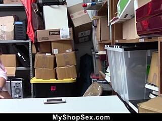 stolen goods found in bag... lp officer BENDS her over for punishment - myshopsex