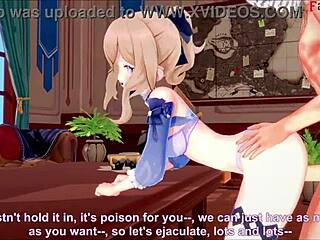 jean sneaks hardcore sex in her genshin impact office during work hours in full fantasy