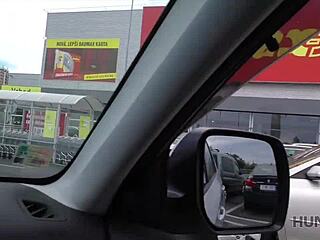 Buying teen pussy while shopping hidden cam pickup