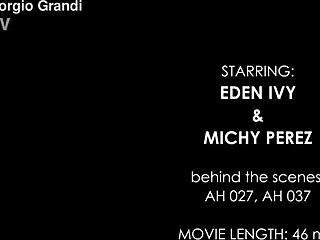 Michy Perez and Eden Ivy's Wild Gangbang Creampie Backstage