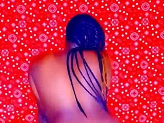 Petite Ebony Nympho Begs for Deep Ass Fucking Nude Solo