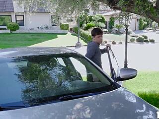 Rion Grabs Stepmom Summer Fat Tits Bangs Milf Pussy!