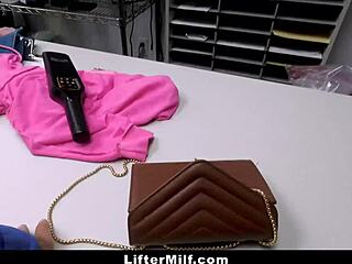 shoplifter teen milf caught punished with big tits asses in garage