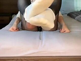 blacknails nylon feet fetish world nike airforce nylontights girl closeup