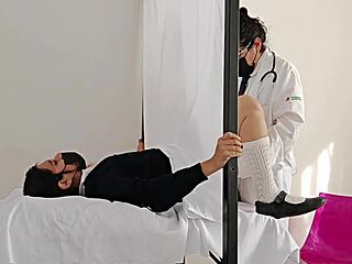 Doctor sneaks on latina patient big ass hospital check almost caught