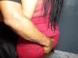 WOW! Sexy Ebony Babe With BIG TITS Gets Bent Over For Passionate BBC Doggystyle!