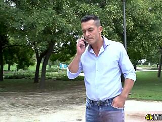 Spanish BBW Milf Montse Swinger Takes Stranger's Cock In Ass Deep