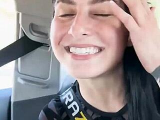 Kaitlyn Katsaros' Wet Pussy Licked Outdoors In Barcelona!