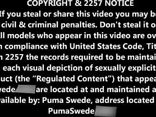 sara jay rams huge strap-on deep into puma swede's curvy milf body in shower