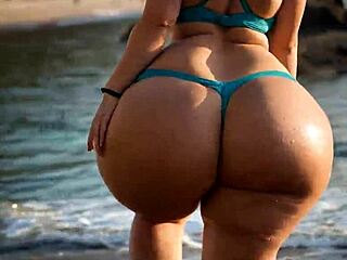AI Generated PAWG Animations 5 Big Ass BBW Fat Cartoon Scenes