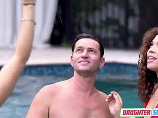 wanna see stepdad and stepdaughter swap pussies for family fun?