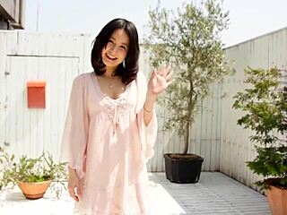 ayumi iwasa's hairy pussy overflows with hot creampie load