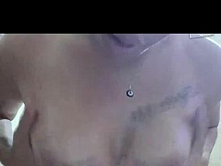 skinny young latina sneaks a hot massage ride on her hairy pussy till creamy orgasm