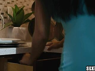 hot ebony teen ameena green licks pussy after vibrator tease