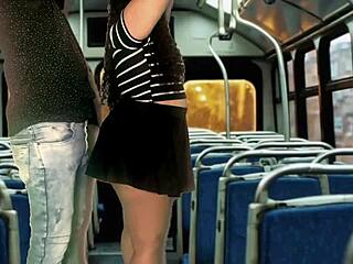 hot couple bangs in moving public bus hoping for more street dorm garage repeats