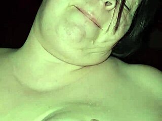 milf leaks milk from big tits riding cock