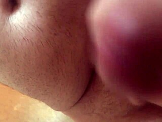 Huge monster cock throbs in intense amateur masturbation