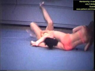 Mixed Wrestling Catfight Turns Intense With Real Submissions