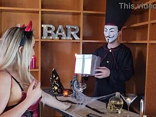 Perv Demon Pounds Lisa's First Anal