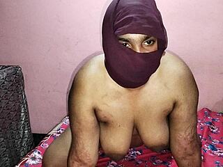 make-up guy pounds hot indian model's big tits at home