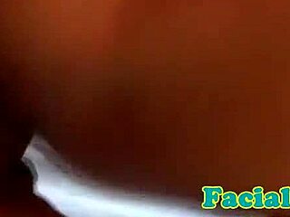 skinny flat chested eurobabe facial after doggy